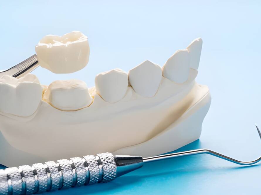 types of dental crowns.